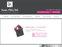 Tablet Screenshot of daniel-mercier.com